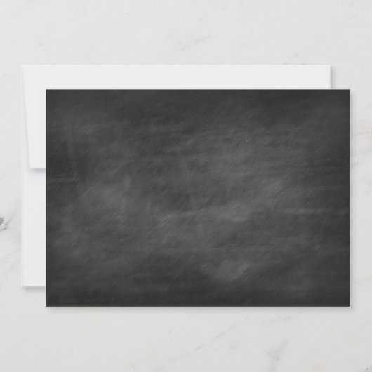 Chalkboard sparen de Datum Uitnodiging (2) (Achterkant)