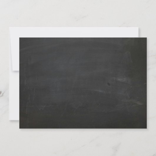 Chalkboard sparen de Uitnodiging van de Datum (Achterkant)