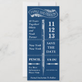 Chalkboard  sparen het Jubileum van de Datum Save The Date (Voorkant)