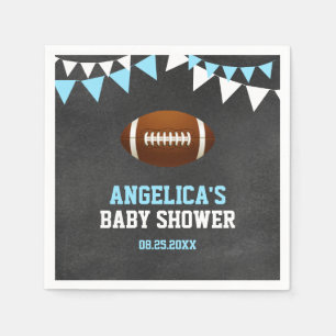 Chalkboard Sports FOOTBALL Theme Baby shower Servet