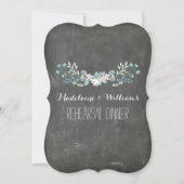 Chalkboard Spring repesal Dinner Invitation Kaart (Voorkant)