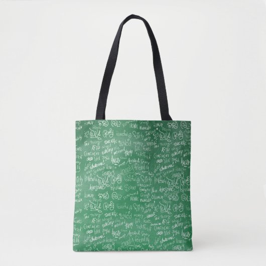 Chalkboard Statements Fun School Time Design Draagtas (Voorkant)