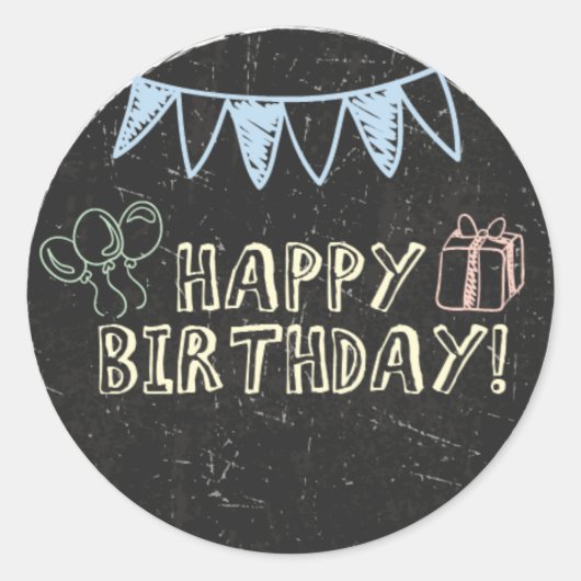 Chalkboard Stickers Anniversaire (Devant)