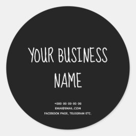 Chalkboard stijl stijlvolle taarten, bakkerij, han ronde sticker