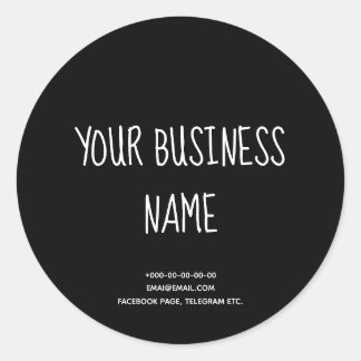 Chalkboard stijl stijlvolle taarten, bakkerij, han ronde sticker