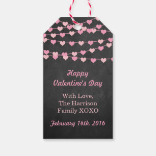Chalkboard String Love Heart Happy Valentine Day Cadeaulabel