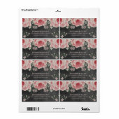  CHALKBOARD-STROOMRETURN ADRES ETIKETTERS ETIKET (Full Sheet)