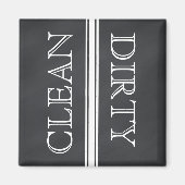 Chalkboard Style Dishwaser Magnet Clean & Dirty Magneet (Voorkant)