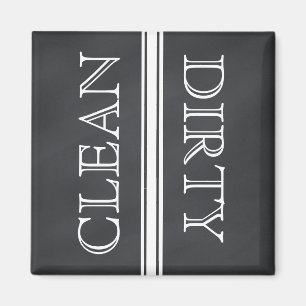 Chalkboard Style Dishwaser Magnet Clean & Dirty Magneet