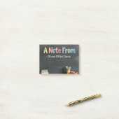 Chalkboard-Style Teacher  Post-it® Notes (Op bureau)