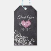 Chalkboard Style Weddenschap Dank je cadeau Label Cadeaulabel (Voorkant)