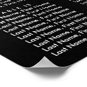 Chalkboard Sunflower Wedding Seating Chart 16 Poster (Hoek)