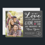 Chalkboard Sweet Love Carte photo de vacances<br><div class="desc">Chalkboard Sweet Love Carte photo de vacances par Orabella Prints. Veuillez remplacer l'image modèle par une photo de votre choix avant d'acheter.</div>