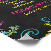 Chalkboard Taco Fiesta 2e Verjaardag Milestone Poster (Hoek)