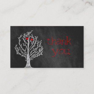 Chalkboard Theme Bedankt Visitekaartje