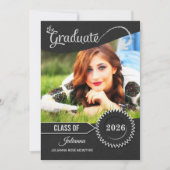 Chalkboard Theme Class of 2025 Afstuderen Kaart (Voorkant)