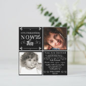 Chalkboard tourne 60e anniversaire Invitation phot (Debout devant)