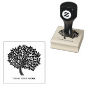 Chalkboard Tree Silhouette Rubberstempel (Gestempeld)