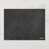 Chalkboard Trouwtafel Nummer Briefkaart (Achterkant)