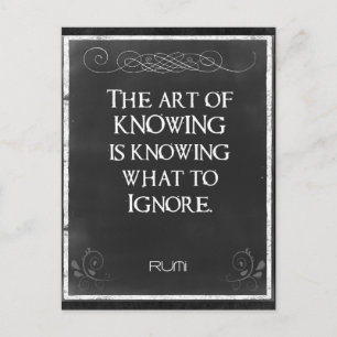 Chalkboard Typografie met een Inspirerend Citaat Briefkaart