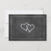 Chalkboard-typografie rsvp-trouwreactiekaarten RSVP kaartje (Achterkant)