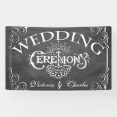 Chalkboard Typography Wedding Spandoek (Horizontaal)