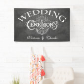 Chalkboard  Typography Wedding Spandoek (Insitu)