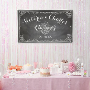 Chalkboard Typography Wedding Spandoek