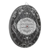 Chalkboard Typography Weddings Dartbord (Voorkant Links)