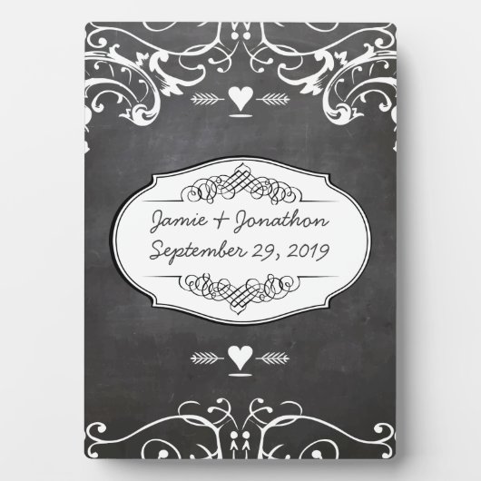 Chalkboard Typography Weddings Fotoplaat (voorkant)