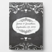 Chalkboard Typography Weddings Fotoplaat (voorkant)