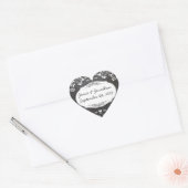 Chalkboard Typography Weddings Hart Sticker (Envelop)