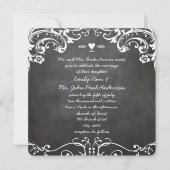 Chalkboard Typography Weddings Kaart (Voorkant)