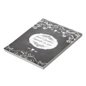 Chalkboard Typography Weddings Notitieblok (Gedraaid)