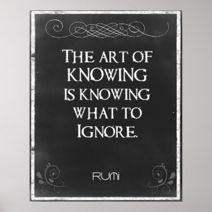 Chalkboard Typography with an Inspirational Quote Poster