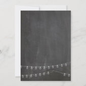 Chalkboard-uitnodiging met String-lampjes Kaart (Achterkant)