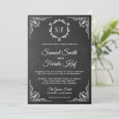 Chalkboard - uitnodiging voor weddenschappen op m (Staand voorkant)