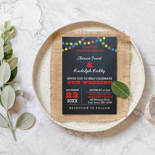 Chalkboard Vacances Faire-part de mariage