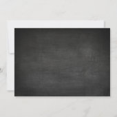 Chalkboard Varkensgebraden Uitnodigingen (Classy & (Achterkant)