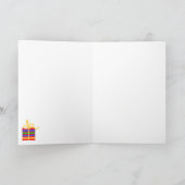 Chalkboard verjaardagstaart Kaart (Binnen)