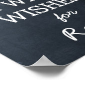 Chalkboard verlicht donkerroze roze tabelteken poster (Hoek)