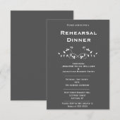 Chalkboard Vines repetitie diner uitnodigingen (Voorkant / Achterkant)