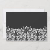 Chalkboard & Vintage Lace Baby shower invitation (Dos)