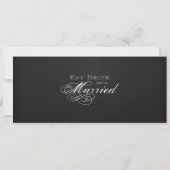 Chalkboard Vintage Wedding Ticket Uitnodiging (Achterkant)