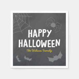 Chalkboard - vriendelijke creaties Happy Halloween Servet