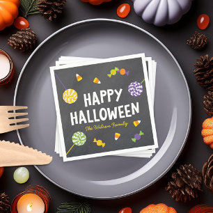 Chalkboard - vriendelijke creaties Happy Halloween Servetten