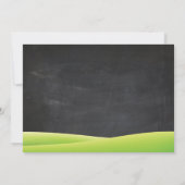 Chalkboard Water Slide Pool Verjaardagsfeest Kaart (Achterkant)