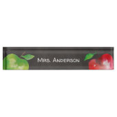 Chalkboard Waterverf Apple-leraar Naambordje (Voorkant)
