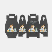 Chalkboard Waterverf Oerwoud Dieren Baby shower Bedankdoosjes (Uitgevouwen)