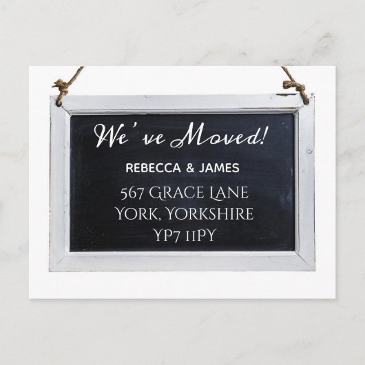 Chalkboard We hebben het Briefkaart van de Aankond (Voorkant)